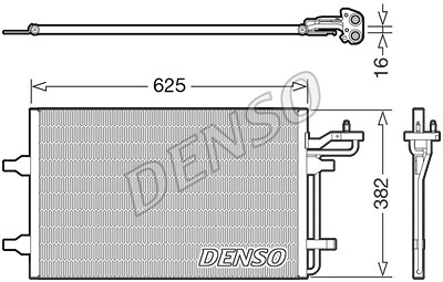 Denso Kondensator, Klimaanlage [Hersteller-Nr. DCN33009] für Volvo von DENSO