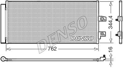 Denso Kondensator, Klimaanlage [Hersteller-Nr. DCN33016] für Volvo von DENSO