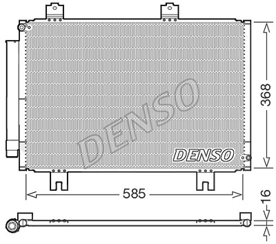Denso Kondensator, Klimaanlage [Hersteller-Nr. DCN40020] für Honda von DENSO