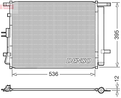 Denso Kondensator, Klimaanlage [Hersteller-Nr. DCN43002] für Kia von DENSO