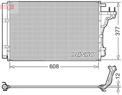 Denso Kondensator, Klimaanlage [Hersteller-Nr. DCN43004] für Kia von DENSO