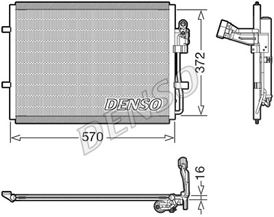 Denso Kondensator, Klimaanlage [Hersteller-Nr. DCN44016] für Mazda von DENSO
