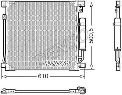Denso Kondensator, Klimaanlage [Hersteller-Nr. DCN45013] für Mitsubishi von DENSO
