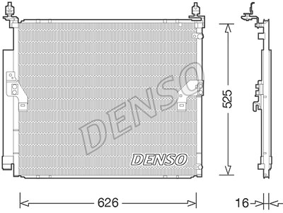 Denso Kondensator, Klimaanlage [Hersteller-Nr. DCN50034] für Toyota von DENSO
