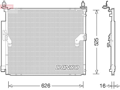 Denso Kondensator, Klimaanlage [Hersteller-Nr. DCN50034] für Toyota von DENSO