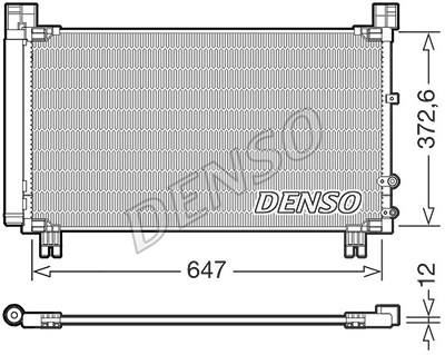 Denso Kondensator, Klimaanlage [Hersteller-Nr. DCN50053] für Lexus von DENSO