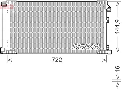 Denso Kondensator, Klimaanlage [Hersteller-Nr. DCN51019] für Lexus von DENSO