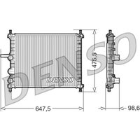 Kühler, Motorkühlung DENSO DRM09038 von Denso