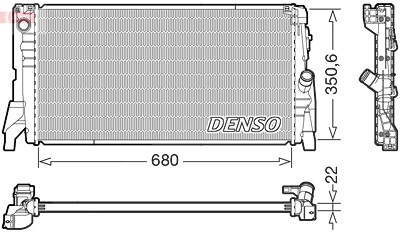 Denso Kühler, Motorkühlung [Hersteller-Nr. DRM05118] für Mini von DENSO