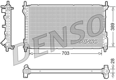 Denso Kühler, Motorkühlung [Hersteller-Nr. DRM10109] für Ford von DENSO