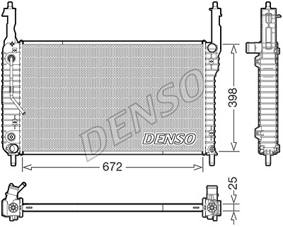 Denso Kühler, Motorkühlung [Hersteller-Nr. DRM20123] für Opel von DENSO