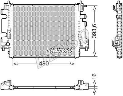 Denso Kühler, Motorkühlung [Hersteller-Nr. DRM23113] für Renault, Smart von DENSO