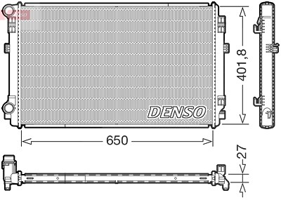 Denso Kühler, Motorkühlung [Hersteller-Nr. DRM32048] für Audi, Cupra, Seat, Skoda, VW von DENSO