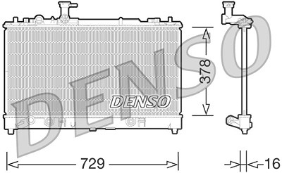 Denso Kühler, Motorkühlung [Hersteller-Nr. DRM44026] für Mazda von DENSO