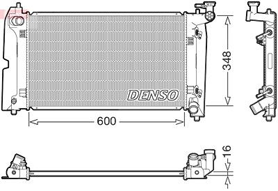 Denso Kühler, Motorkühlung [Hersteller-Nr. DRM50111] für Toyota von DENSO