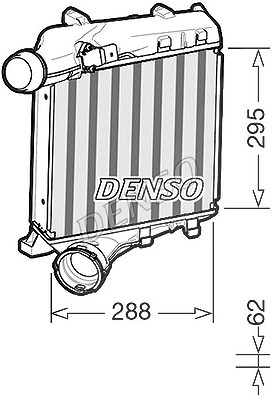 Denso Ladeluftkühler [Hersteller-Nr. DIT28020] für Porsche von DENSO