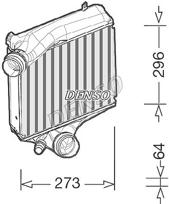 Denso Ladeluftkühler [Hersteller-Nr. DIT28023] für Porsche von DENSO