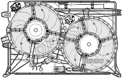 Denso Lüfter, Motorkühlung [Hersteller-Nr. DER09075] für Fiat, Jeep von DENSO