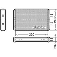 Wärmetauscher, Innenraumheizung DENSO DRR12016 von Denso