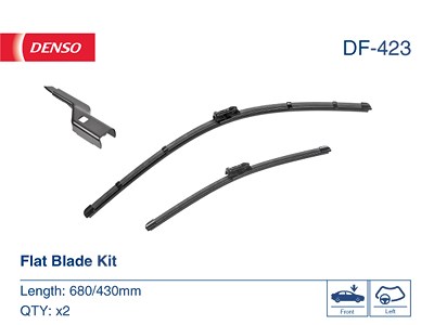 Denso Wischblatt [Hersteller-Nr. DF-423] für Jaguar, Opel, Tesla von DENSO