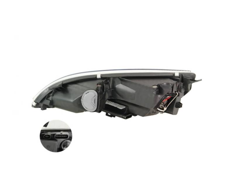 Scheinwerfer + Glühbirnen H7+H7 Set Links + Rechts für 000000000853 000000000H7 00000000H7 MITSUBISHI COLT CZC VI Cabriolet RG Z3 Z2 2004-2007 von DEPO
