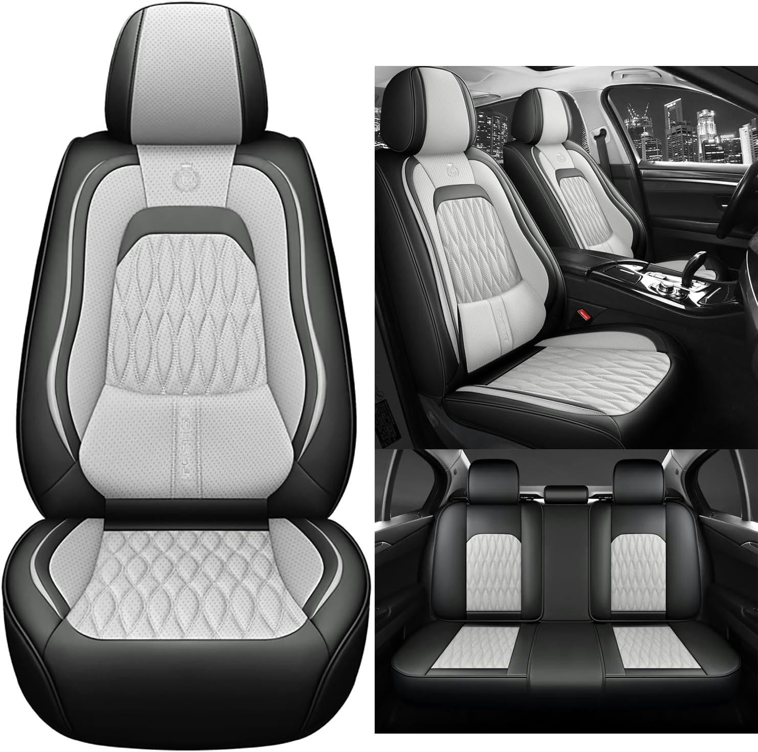 DESIAR Autositzbezüge Serie für Audi A6 C5 Avant/A6 C8/4f C6/A6 4g/A6 Allroad/A6 Sport kompatibler Autositzbezug/Grau DESIAR Autositzbezüge Serie für Audi A6 C5 Avant/A6 C8/4f C6/A6 4g/A6 Allroad/A6 Sport kompatibler Autositzbezug/Grau von DESIAR