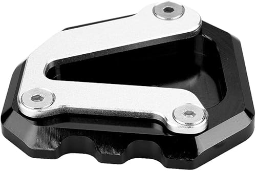 DEWIN Motorrad-Ständerplatte, Motorrad Seitenständer Unterlage Motorrad-Seitenstill-Pad-Stützplatte Vergrößert Aluminiumlegierung Motorrad-Kickstand Kompatibler CNC für 790 2018-2019 (schwarz) von DEWIN