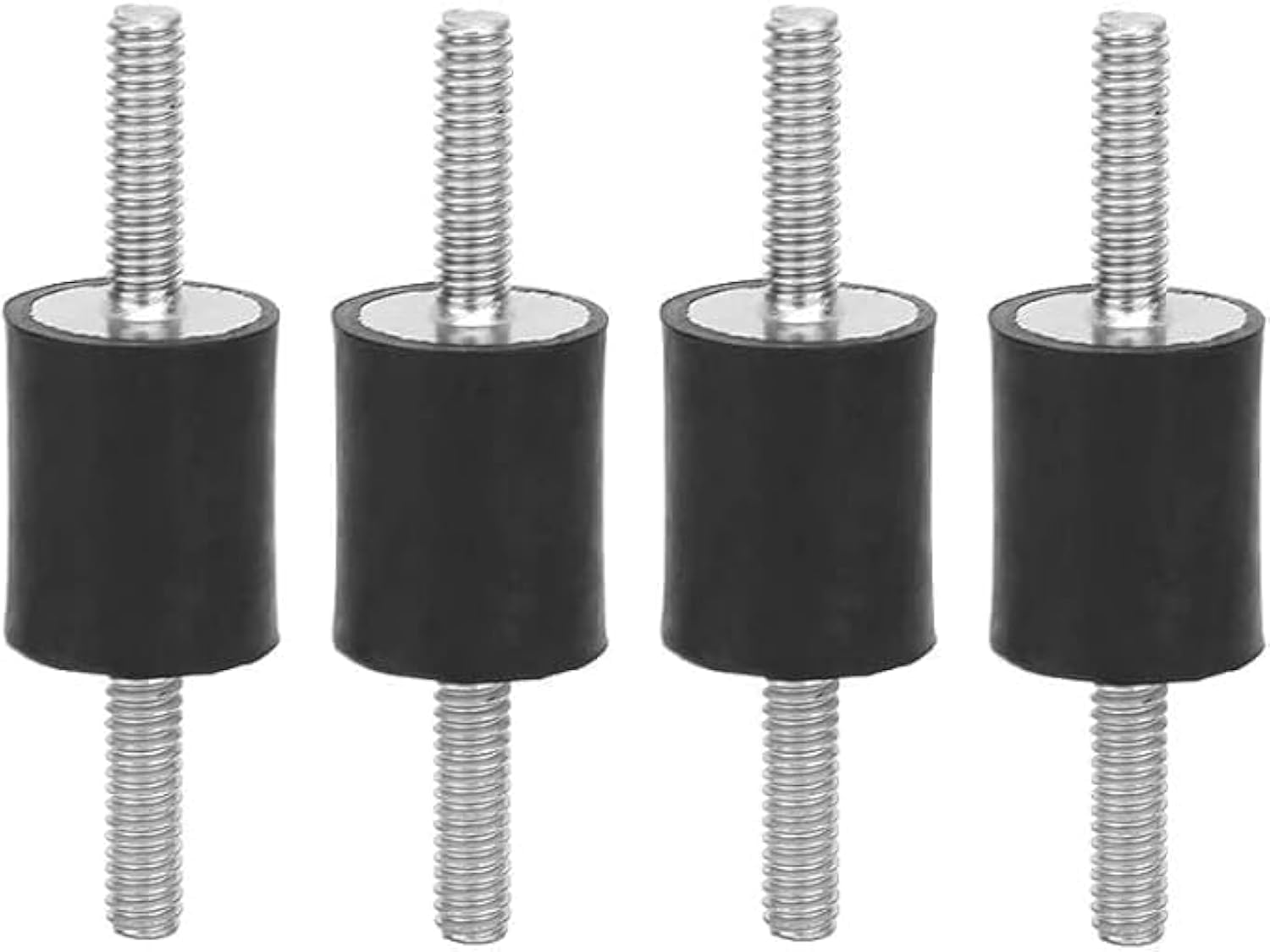 DEWIN Gummilager, 4 Stück M6 Gummi Vibrationslager Männlich Anti-Vibrations Schwingungsdämpfer Silentblock Auto Boot Spulen (VV20 x 20 M6 x 18) von DEWIN