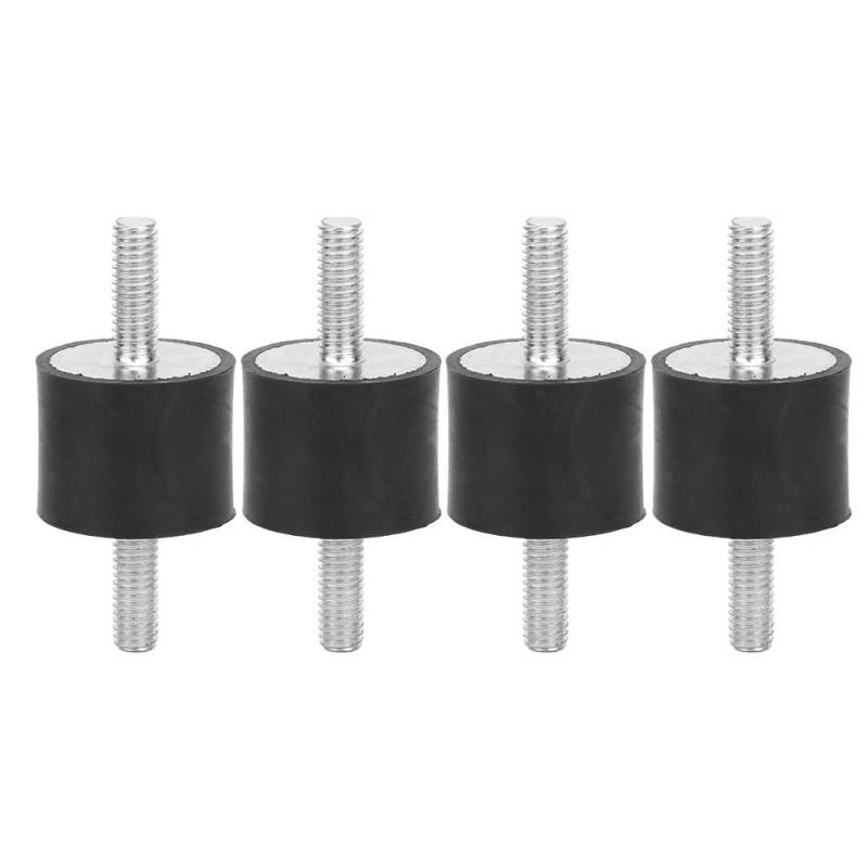 DEWIN Stoßdämpfer, 4 Stück Gummipuffer M6 Gummihalterungen Male Anti Vibration Silentblock Auto Boot Spulen (VV 25 * 20 M6*18) von DEWIN