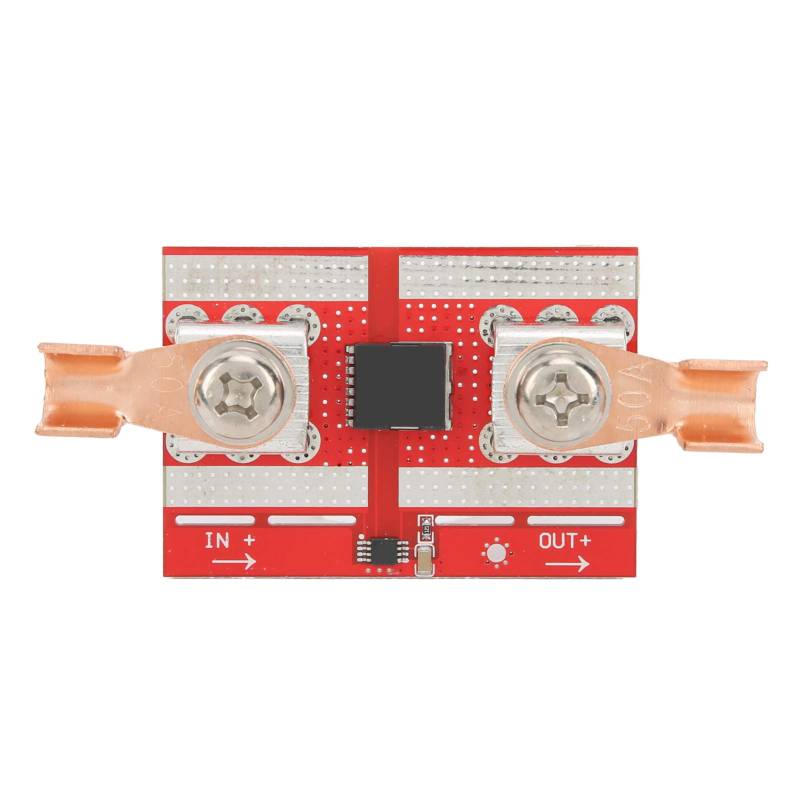 DEWIN Ideale Diode, 50 A Hochstrom Dioden, Solarlade Anti Rückfluss Schutzplatine Positiver Niedriger Widerstand zum Ladeschutz vor Bewässerung für die Parallelschaltung von Solarzellen Parallel von DEWIN