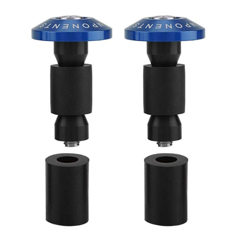 DEWIN Lenkerstecker Motorrad, Lenkerendstecker 7/8 Zoll Motorrad Lenkerende Schieberkappen für Racing ATV Offroad 22mm(Blau) von DEWIN