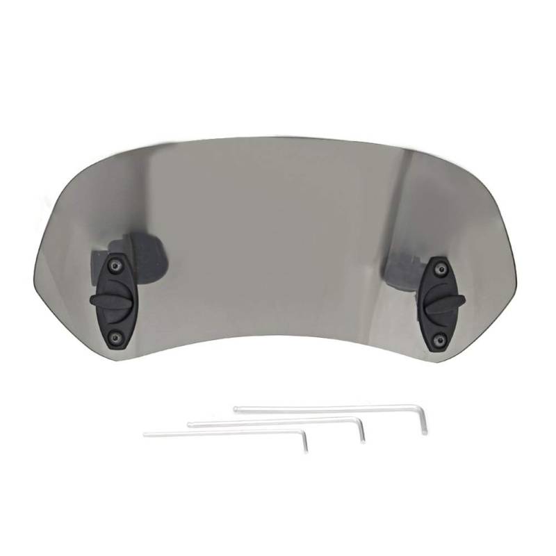 DEWIN Motorrad Windschild, Windschild Motorrad Einstellbare Clip On Windschutzscheibe Windabweiser Windschutzscheibe Zubehör Tawny von DEWIN