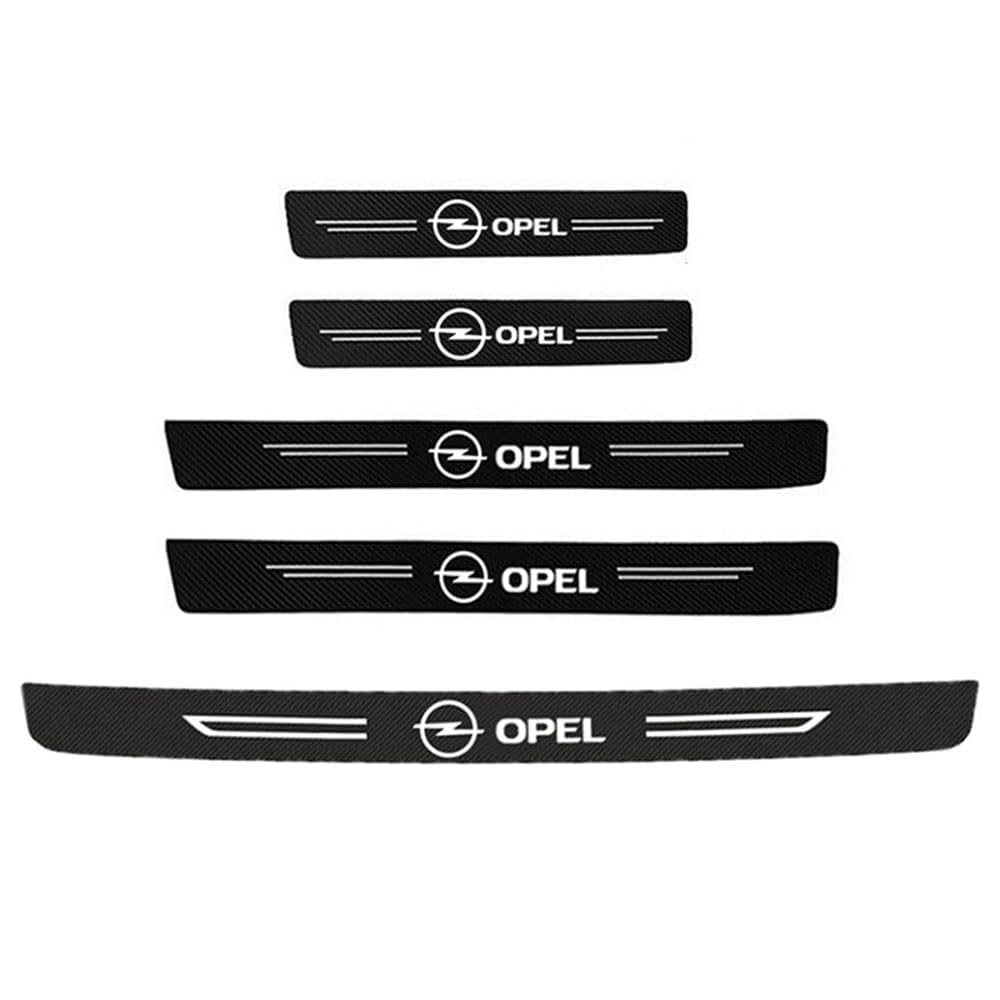 5 Pcs Autotürschwellenschutz für Opel Zafira Life Van 2019, Komplettset mit passgenauer Lackschutzfolie Kratzschutz für Kofferraum/Stoßstange Auto Türeinstiegsschutz,A 5 Pcs Autotürschwellenschutz für Opel Zafira Life Van 2019, Komplettset mit passgenauer Lackschutzfolie Kratzschutz für Kofferraum/Stoßstange Auto Türeinstiegsschutz,A von DFANBO