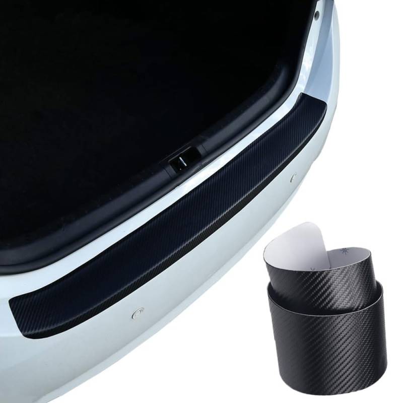 Auto Heckstoßstangen Kohlefaser Schutzstreifen für BMW 2er Active Tourer 1 (I) F45 I 2014-2022, Kofferraumschwelle Anti-Scratch Aufkleber Karosserie Styling Zubehör von DFANBO