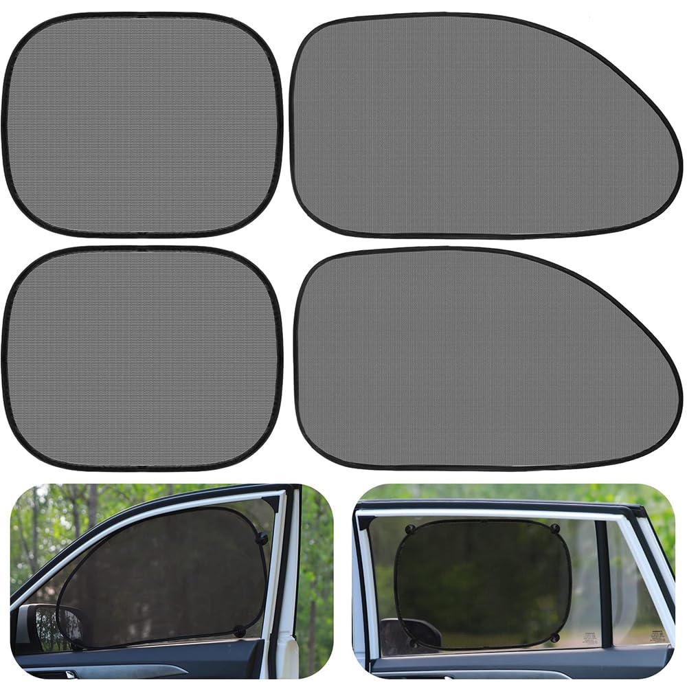 DFANBO Autosonnenblende mit Saugnapf für BMW i4 (G26) 2021-2024, Sonnenschutz Auto Baby mit UV Schutz Sonnenschutz Auto Seitenscheibe, 4 Stück von DFANBO