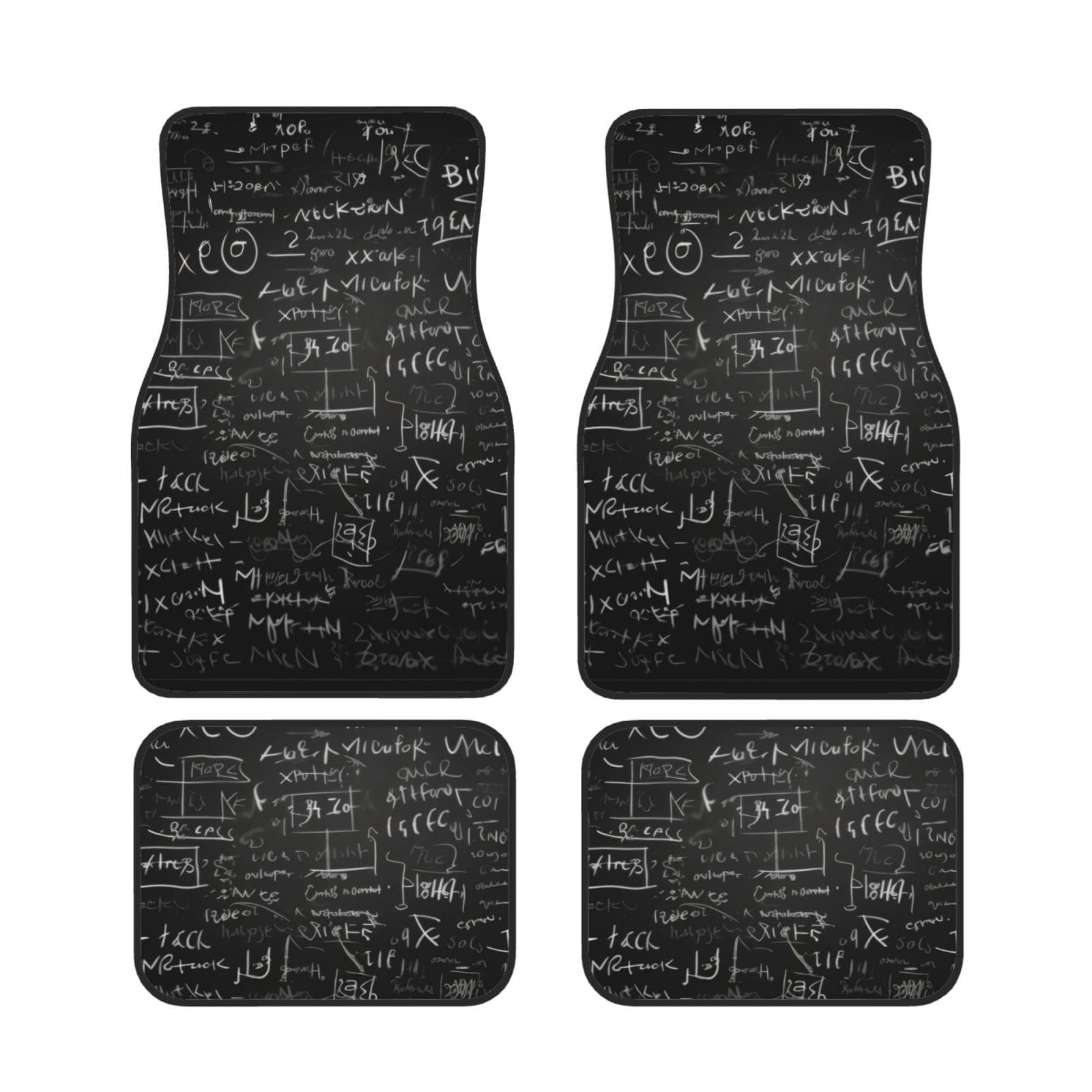 Universal Auto Fußmatten Set von 4 Tafel Tapeten - Anti-Rutsch wasserdichte Neopren Automatte (vorne + hinten) Auto Fußmatten für Auto SUV LKW Van von DFEPFKGOKL