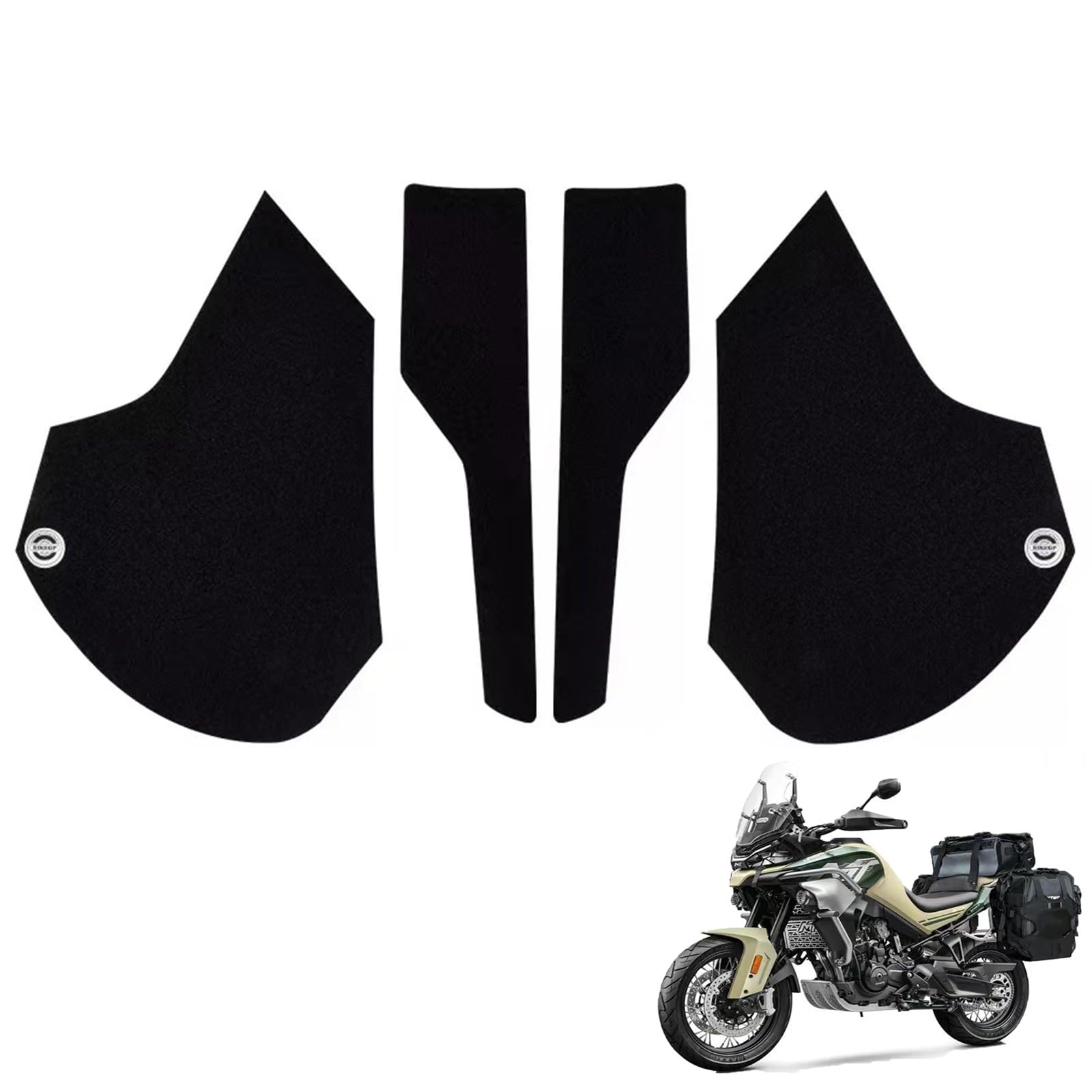 Seitlicher Tankpad-Schutzaufkleber für Motorräder, kompatibel mit CF-Moto 800 MT 800MT 800mt 2021-2023, Anti-Rutsch-Gas-Kniegriff-Traktionspad, Tankpad, selbstklebendes Zubehör Seitlicher Tankpad-Schutzaufkleber für Motorräder, kompatibel mit CF-Moto 800 MT 800MT 800mt 2021-2023, Anti-Rutsch-Gas-Kniegriff-Traktionspad, Tankpad, selbstklebendes Zubehör von DFFMQSJ