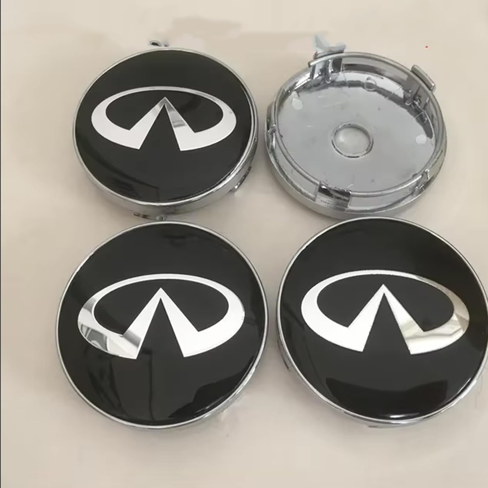 4 Stück Auto Radkappe, für Infiniti 56mm 60mm Radkappen Radzierblenden Wasserdich Staubdicht Radabdeckungen Autozubehör,B-56mm 4 Stück Auto Radkappe, für Infiniti 56mm 60mm Radkappen Radzierblenden Wasserdich Staubdicht Radabdeckungen Autozubehör,B-56mm von DFHGVFD