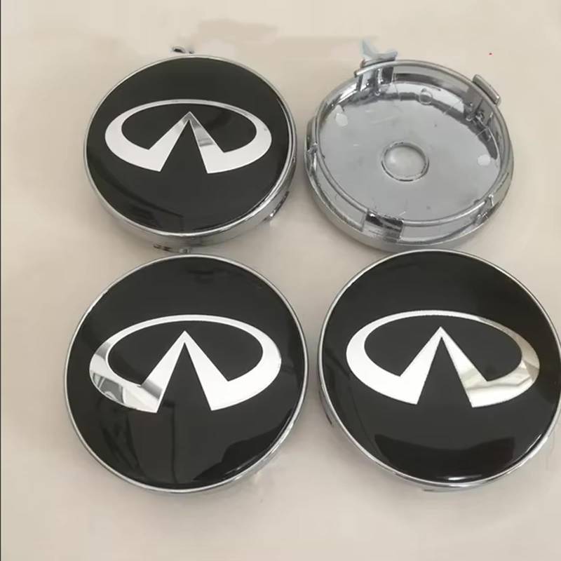 4 Stück Auto Radkappe, für Infiniti 56mm 60mm Radkappen Radzierblenden Wasserdich Staubdicht Radabdeckungen Autozubehör,B-56mm von DFHGVFD