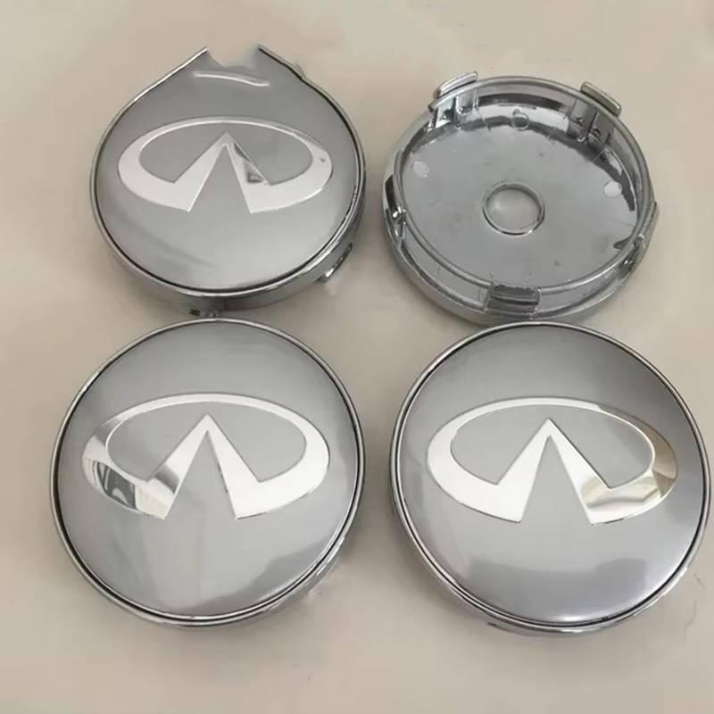 4 Stück Auto Radkappe, für Infiniti 56mm 60mm Radkappen Radzierblenden Wasserdich Staubdicht Radabdeckungen Autozubehör,E-56mm von DFHGVFD