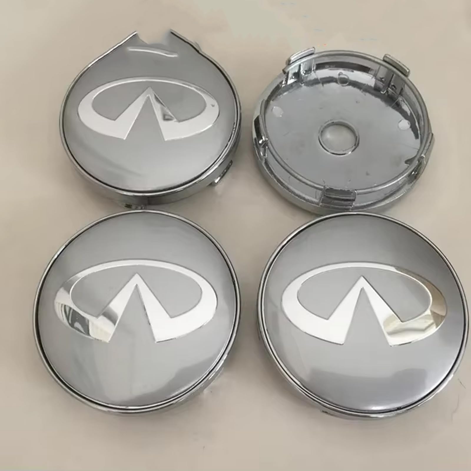4 Stück Auto Radkappe, für Infiniti 56mm 60mm Radkappen Radzierblenden Wasserdich Staubdicht Radabdeckungen Autozubehör,E-60mm 4 Stück Auto Radkappe, für Infiniti 56mm 60mm Radkappen Radzierblenden Wasserdich Staubdicht Radabdeckungen Autozubehör,E-60mm von DFHGVFD