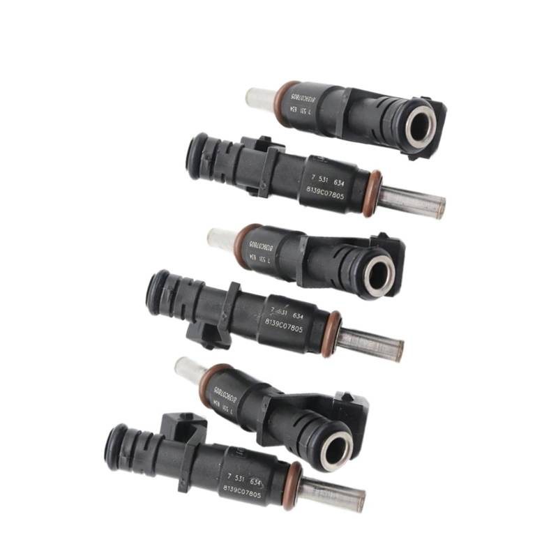 6 stücke Kraftstoff Injektor 13537531634 7531634 Kompatibel for BMW 328i X3 X5 Z4 128i 528i 525i 530i 325i 330i von DFHSSYT
