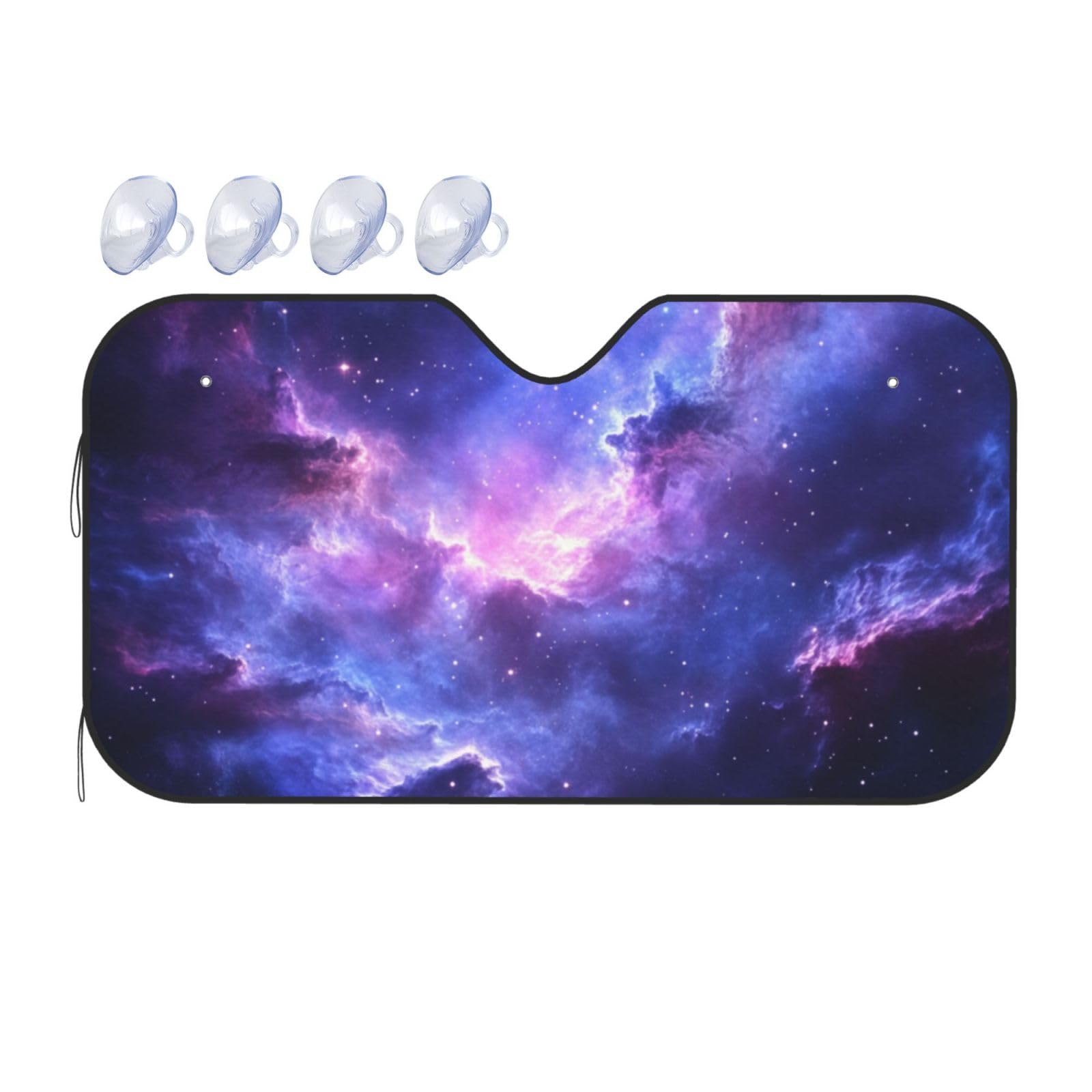 Galaxy Nebula Space Auto-Sonnenschutz für Auto, LKW, SUV – blockiert UV-Strahlen Sonne (S,130 x 70 cm) von DFJMASFKOL