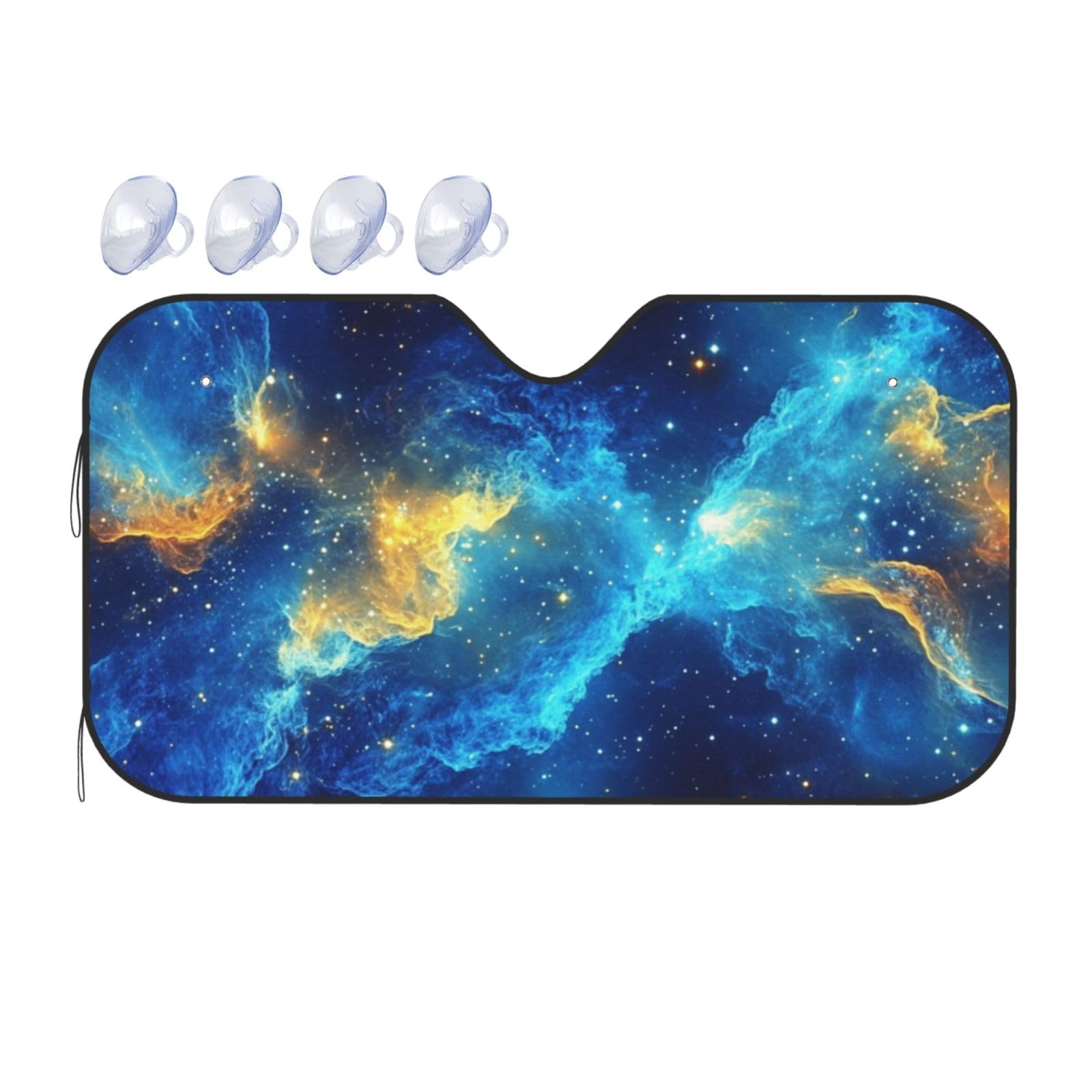 Galaxy Nebula Space Auto-Windschutzscheibe, Wärmedämmung, Sonnenschutz, leicht, einfach zu bedienen, Auto-Sonnenblende für SUV, Limousine und Personenfahrzeuge, M, 140 x 76 cm Galaxy Nebula Space Auto-Windschutzscheibe, Wärmedämmung, Sonnenschutz, leicht, einfach zu bedienen, Auto-Sonnenblende für SUV, Limousine und Personenfahrzeuge, M, 140 x 76 cm von DFJMASFKOL