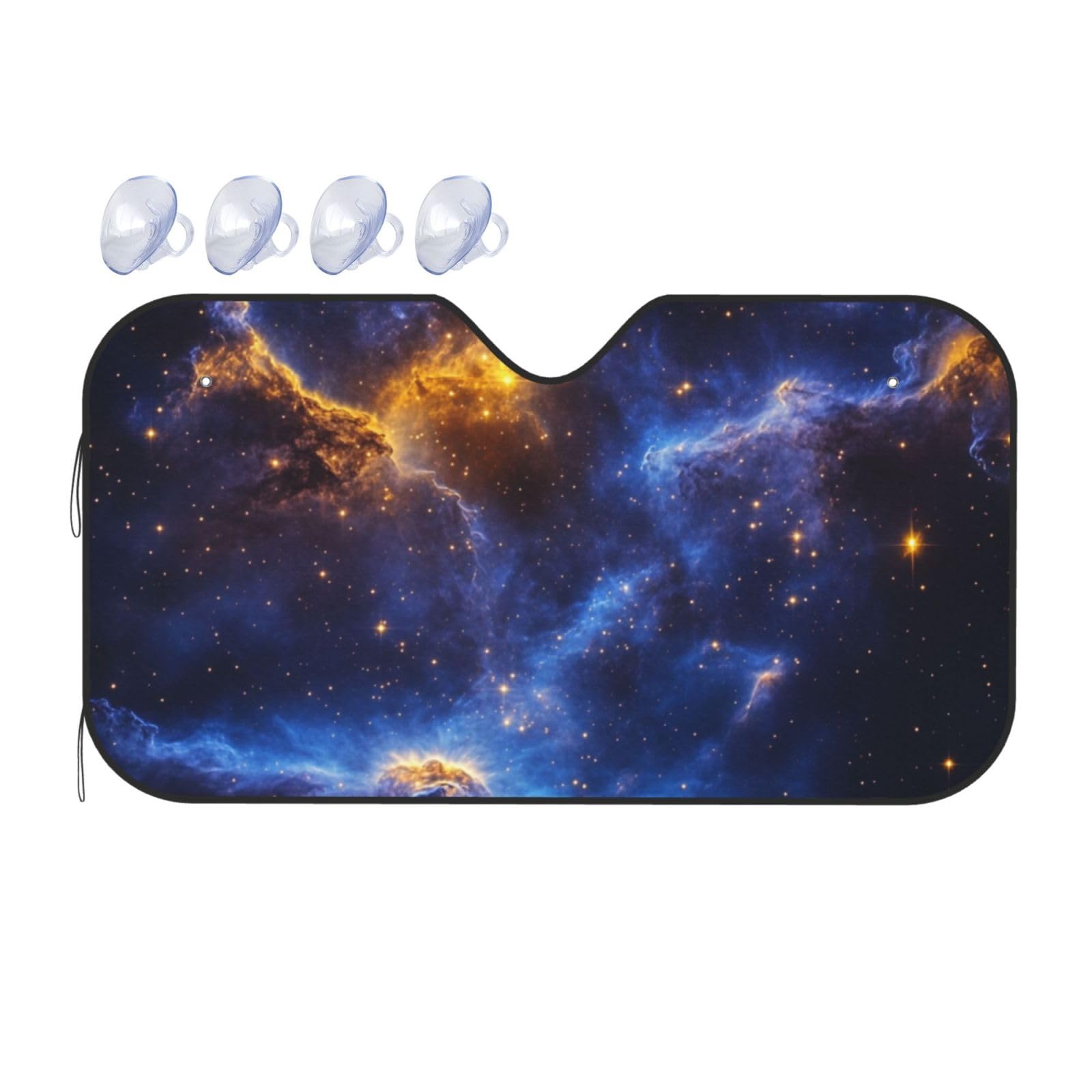 Galaxy Nebula Space Auto-Windschutzscheibe, Wärmedämmung, Sonnenschutz, leicht, einfach zu bedienen, Auto-Sonnenblende für SUV, Limousine und Personenfahrzeuge, M, 140 x 76 cm Galaxy Nebula Space Auto-Windschutzscheibe, Wärmedämmung, Sonnenschutz, leicht, einfach zu bedienen, Auto-Sonnenblende für SUV, Limousine und Personenfahrzeuge, M, 140 x 76 cm von DFJMASFKOL
