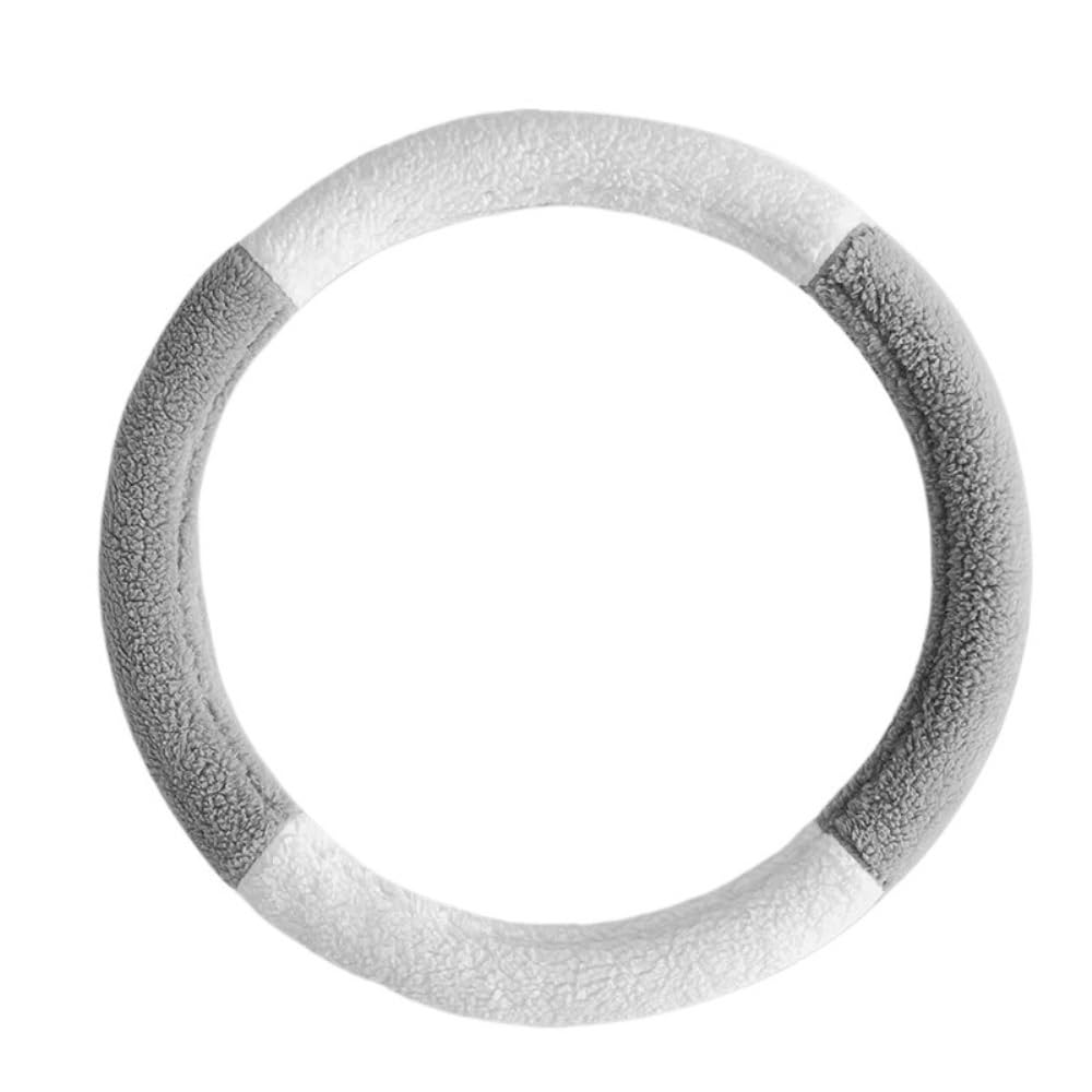DFJOENVLDKHFE Auto-Lenkradbezug, rutschfest, Auto-Lenkradhülle, Auto-Dekorationen, Auto-Zubehör, Auto-Lenkrad-Schutzhülle, Auto-Innenausstattung, Dekoration, Auto-Dekoration(Gray) von DFJOENVLDKHFE