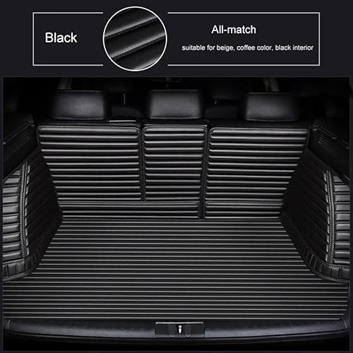 kofferraummatten Streifen 5D Vollständige Abdeckung Kofferraummatte für X1 E84 2012 2013 2014 F48 2015-2022 Autoteppich Schutzmatte(Schwarz,E84) von DFJOSF