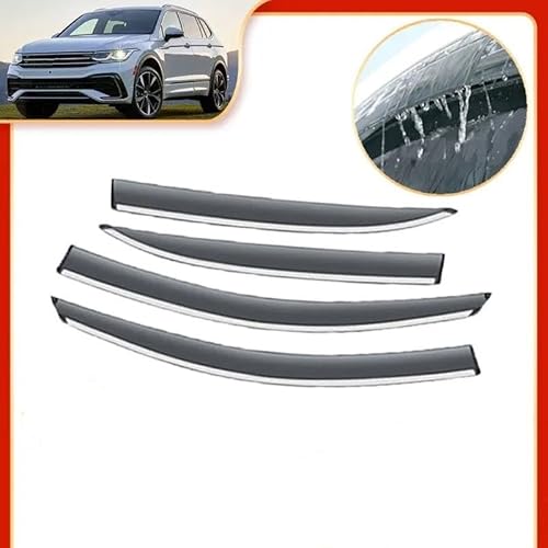 4 Stück Für VW Für Tiguan L 2016–2023 Deflektoren Fenster Visiere Regenschutz Wind Rauch Windschutzscheiben Außen Seitenfensterabweiser 4 Stück Für VW Für Tiguan L 2016–2023 Deflektoren Fenster Visiere Regenschutz Wind Rauch Windschutzscheiben Außen Seitenfensterabweiser von DFOF G