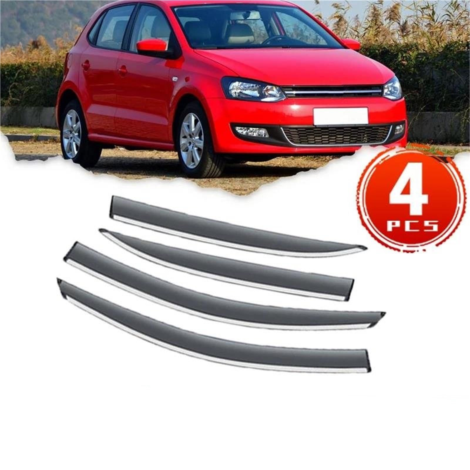 4 Stücke Deflektoren Für VW Für Polo Für Mk5 5 V Hatch 6R 6C 61 2011~2017 Seite Fenster Visiere Regen Augenbraue Seitenfensterabweiser 4 Stücke Deflektoren Für VW Für Polo Für Mk5 5 V Hatch 6R 6C 61 2011~2017 Seite Fenster Visiere Regen Augenbraue Seitenfensterabweiser von DFOF G