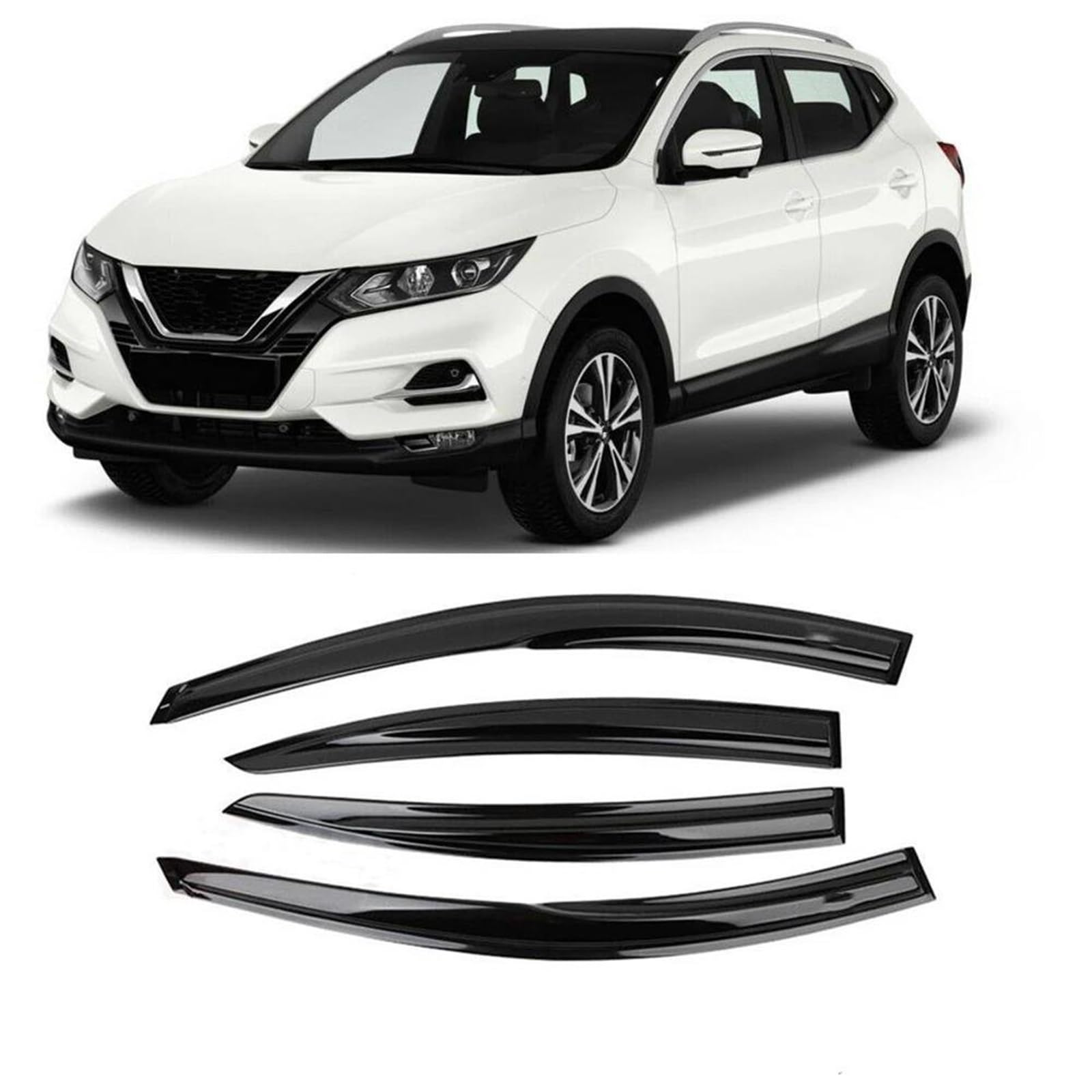 4PCS Fenster Windabweiser Für Nissan Für Qashqai 2015-2021 Auto Seite Fenster Visier Vent Markisen Unterstände Seitenfensterabweiser 4PCS Fenster Windabweiser Für Nissan Für Qashqai 2015-2021 Auto Seite Fenster Visier Vent Markisen Unterstände Seitenfensterabweiser von DFOF G